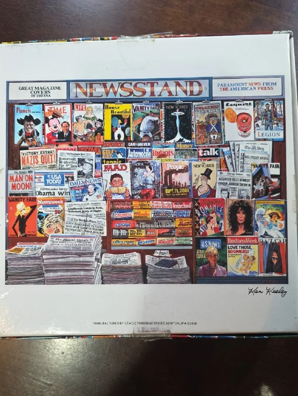 2 Ceaco Puzzles - Great Magazine Covers 1000 Pcs & Musicians 550 Pcs